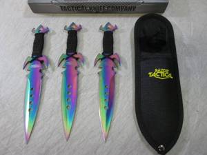 3pc 7.5 Razor Tactical Throwing Kn...