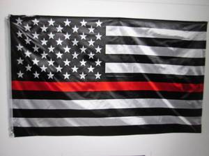 3 ft x 5 ft Red Line American Flag ...