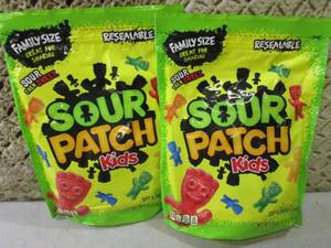 2 Family Size Bags Sour Patch Kids ...