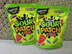 2 Family Size Bags Sour Patch Kids ...