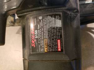 lot 88 image: Skilsaw 2.3 HP Circular Saw Model 5150