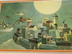 lot 62 image: Fun Fantasy Art Print- Cloud Cities