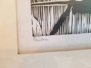 lot 61 image: Edith Donavan Signed Print- Fenetre