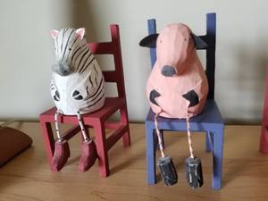 lot 65 image: Cute Collection of Carved Animals