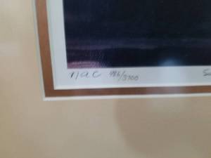 lot 55 image: Tom Thomson Signed Print- Sunset, Canoe Lake
