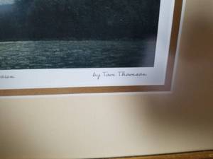 lot 54 image: Tom Thomson Signed Print- Dawn