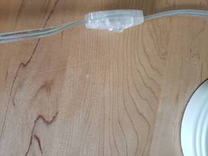 lot 49 image: Groovy Chandelier Table Lamps
