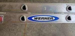 lot 100 image: Werner Extension Ladder 14