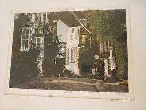 lot 82 image: Mermaid Street, Rye 2 Hand Colored Etching Signed & Titled by Colin Bailey
