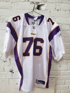lot 32 image: Vikings Game Jersey  Steve Hutchinson #76