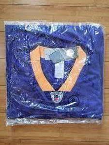 lot 44 image: Vikings Purple Game Jersey  Brett Favre #4 Size 50