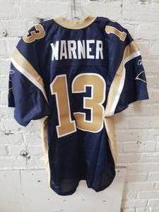 lot 74 image: LA Rams Game Jersey   Kurt Warner #13 Size 52