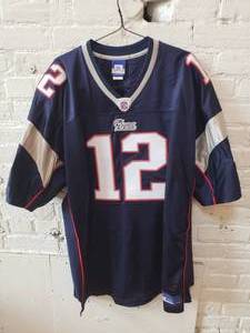 lot 78 image: Patriots Game Jersey  Tom Brady #12 Size 56