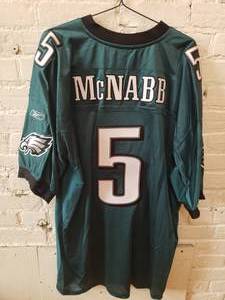 lot 80 image: Eagles Game Jersey  Donovan McNabb #5 Size 56
