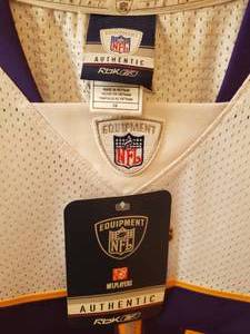 lot 52 image: Vikings Game Jersey  Adrian Peterson #28 Size 56