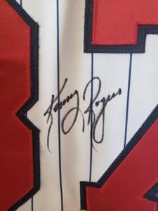 lot 5 image: Autographed KENNY ROGERS Twins Baseball Jersey