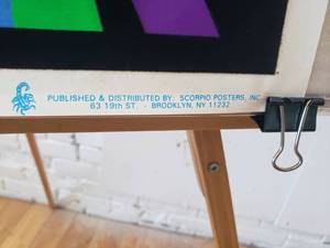 lot 166 image: Black Light Poster PEACE #1873