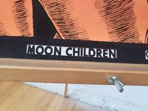 lot 164 image: Retro 70s Black Light Poster MOON CHILDREN #413
