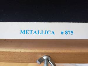 lot 169 image: Black Light Poster METALLICA #1875