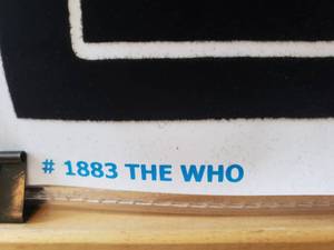 lot 184 image: Black Light Poster THE WHO #1883