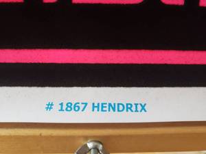 lot 186 image: Retro Black Light Poster JIMI HENDRIX #1867