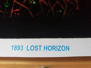 lot 188 image: Retro Black Light LOST HORIZON #1893