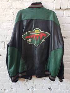 lot 149 image: Minnesota Wild Leather Jacket by G3 Sports XXL