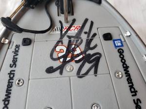 lot 94 image: Autographed KEVIN HARVICK #29 Goodwrench Die Cast Bass Boat