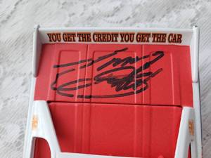 lot 96 image: Autographed TONY STEWART 124 Scale Die Cast 2000 #20 J.D. Byrider Cheverolet