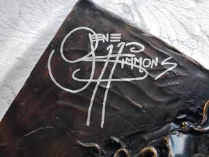lot 25 image: Autographed GENE SIMMONS KISS Resin Cast Bust  Certified