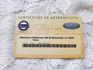 lot 6 image: Autographed HARMON KILLEBREW Baseball  In Wrapper