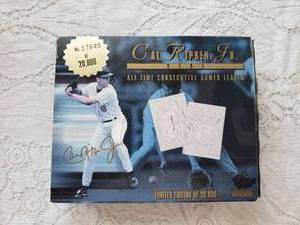 lot 29 image: Commemorative Bleachers 23KT Gold Foil Cal Ripken Jr. 2131 Sculptured Trading Card  Certified