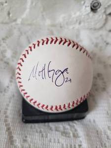 lot 14 image: Autographed MATT GARZA and BOOF BOSNER 2006 Baseball