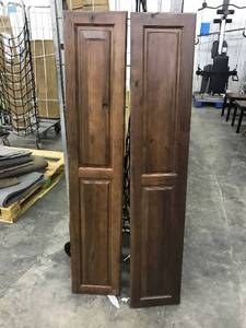 TWO Wood Cabinet Doors