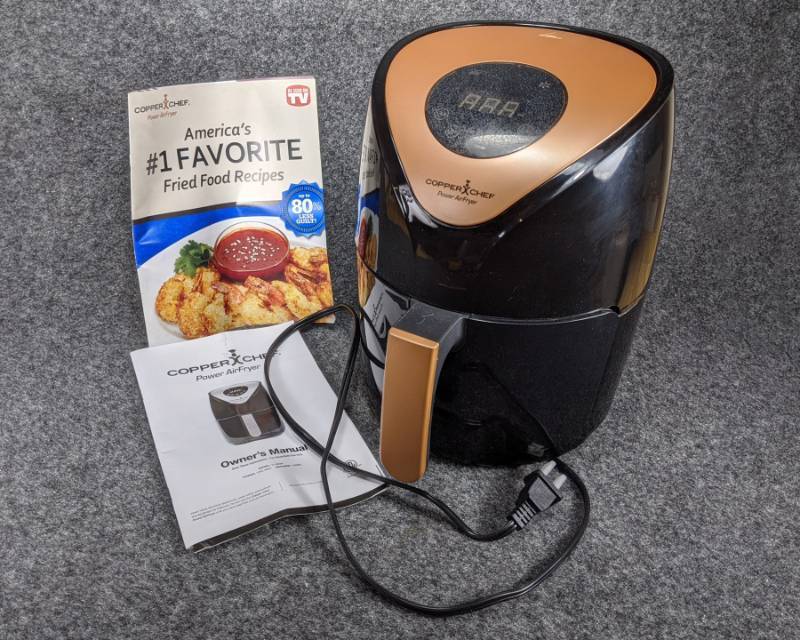 Copper Chef Power Air Fryer Model YJ 803A Curio Cabinets Collectible Cars Lamps Lighting Roll Top Desk Clocks Heaters Kids Bikes and MORE K BID