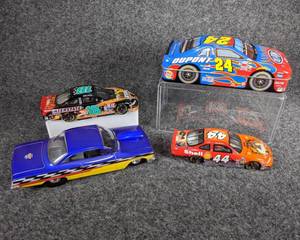 lot 38 image: Lot of 4 NASCAR and Street Rod Collectible Cars