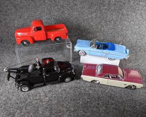 lot 54 image: Lot of 4 Die Cast Collectible Cars