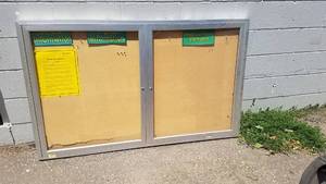 lot 122 image: Quartet Enclosed Bulletin Board - 36 x 60
