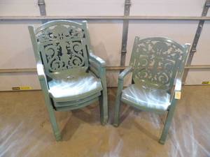 Lot of 4 Patio Chairs