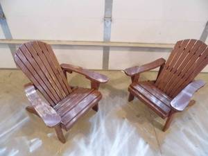 Lot of 2 Kids Adirondack Chairs