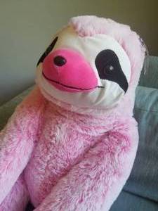lot 102 image: Funky Pink Sloth by Kelly Toy