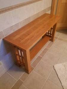lot 42 image: Mission Style Display Table