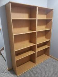 lot 89 image: Large Convenient Bookshelves