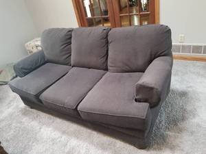 lot 57 image: Comfortable Grey Sofa