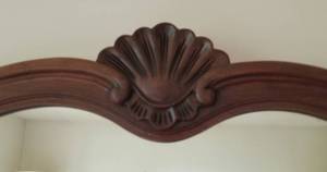 lot 50 image: Elegant Large Ornate Carved Mirror