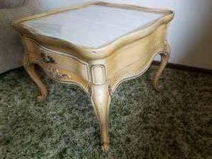 lot 126 image: Marble Insert Side Table