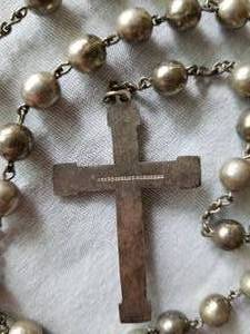 lot 26 image: Heavy Vintage Sterling Silver Rosary