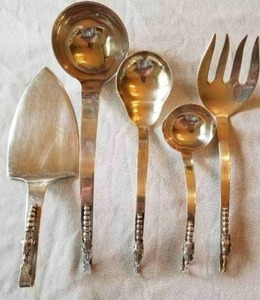 lot 9 image: Mid Century F. Ramirez Sterling Hostess Set  505 grams