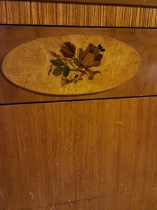 lot 16 image: 1930s-40s Floral Inlay  Furniture Set