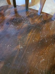 lot 29 image: Dark Wooden Rocking Chair